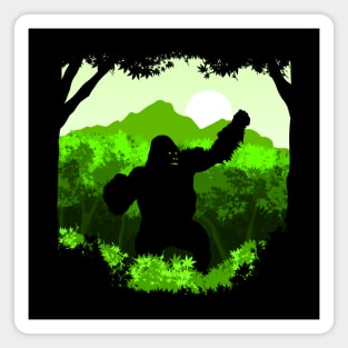 Gorilla in The Woods Magnet